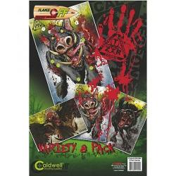 CALDWELL Pack cible zombie animal x 7