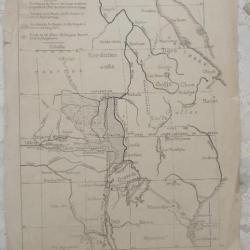 carte CONGO 1894  zone neutre Convention anglo congolaise de Berlin, Nubie Ouganda Darfour Afrique