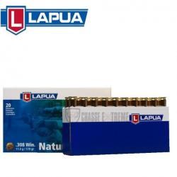 20 Munitions LAPUA Naturalis Solid Cal 308 Win -170gr