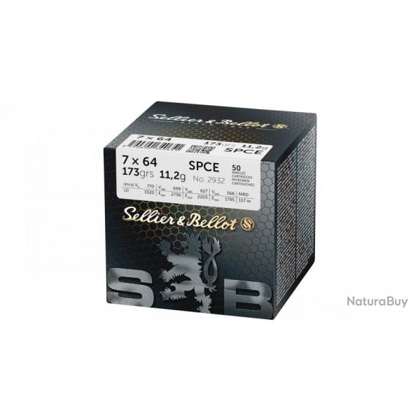 Balles Sellier & Bellot 7x64 SPCE 173 grs
