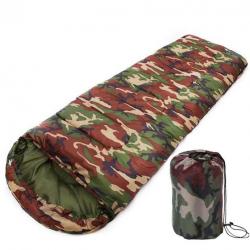 Sac Couchage Camping Coton Style Enveloppe Militaire Camouflage Extérieur Chaud Voyage Randonnée