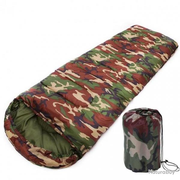 Sac Couchage Camping Coton Style Enveloppe Militaire Camouflage Extrieur Chaud Voyage Randonne