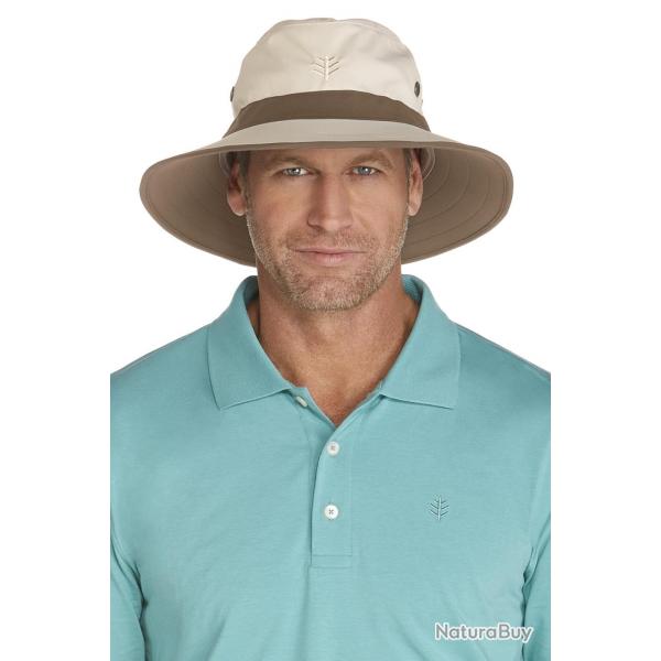 Bob anti UV homme, Beige/marron S/M (57CM)