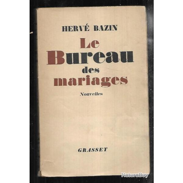 le bureau des mariages nouvelles herv bazin