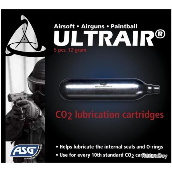 ASG - Cartouches d'Entretien CO2 12g ULTRAIR (x5)