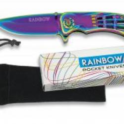 Couteau pliant Rainbow toile d'araignée