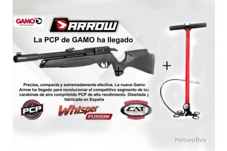 Carabine à air comprimé Gamo PCP Arrow, 4,5 mm, 19,9 joules + pompe bar  Gamo + Kit Puissance - Carabines PCP et CO2 moins de 20 joules (9329969)