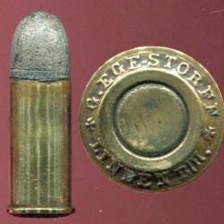 10.6 mm pour revolver Reichsrevolver - tr&egrave;s beau marquage en relief : G. EGESTORFF + LINDEN B/H +