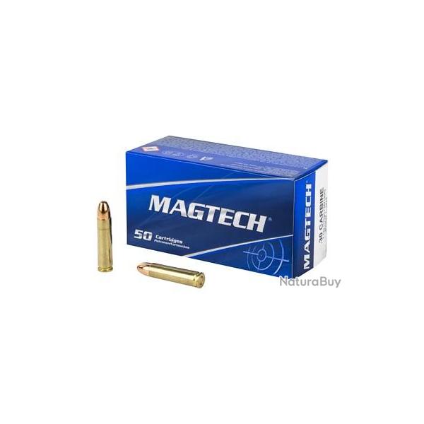 50 munitions Magtech calibre .30 Carbine 110 gr FMJ
