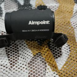 AIMPOINT MICRO H-1 2MOA + MONTAGE BLASER