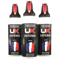 UX PRO / UMAREX - Lot de 3 Bombes Spray GAZ ACTIF CS 100 ml de défense UMAREX