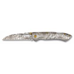 Couteau pliant effet Damassé - Albainox - Lame 8 cm