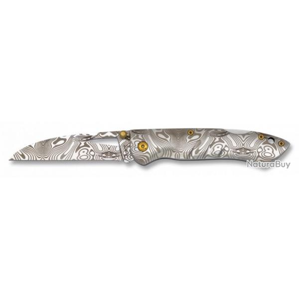 Couteau pliant effet Damass - Albainox - Lame 8 cm