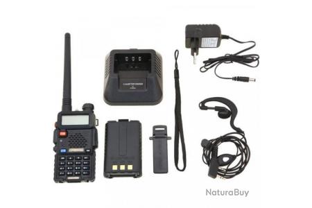 Baofeng Talkie Walkie Camo UV-5R Radio Bidirectionnelle Dual Bande VHF,UHF  FM Portable + Oreillette - Talkies walkies (11277584)