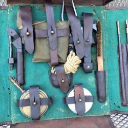 Magnifique sacoche necessaire de nettoyage section d'origine MG08 complet 1 ère Guerre mondial