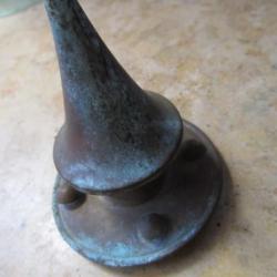 véritable pointe cuivre pour casque a pointe avec ses 4 clous rivets type 67 ww1 première guerre jus