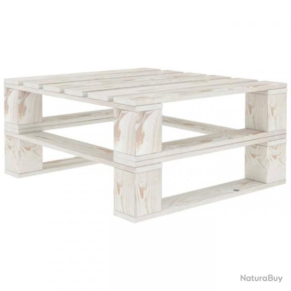 Table palette de jardin Blanc Bois 49335