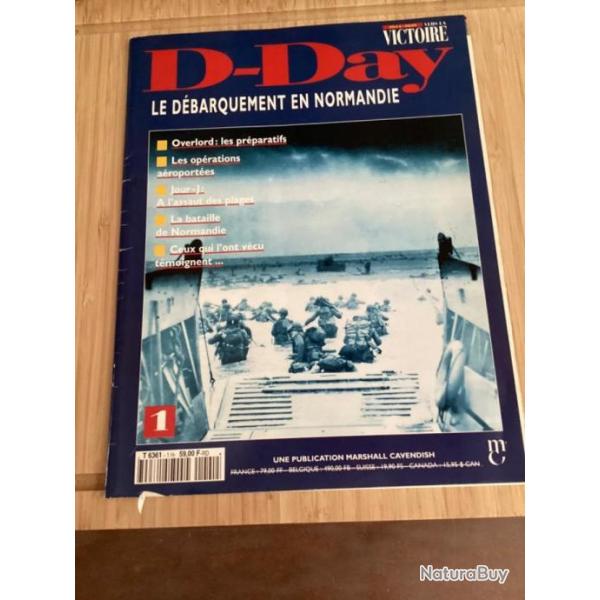 Magazine D-Day le dbarquement en Normandie publication Cavendish + sa carte