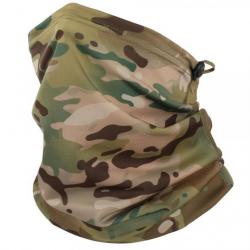 PROMO!! Cache-Cou Tactique Camouflage 5 Réglable Masque Écharpe Tour de Cou Chasse Randonnée Camping