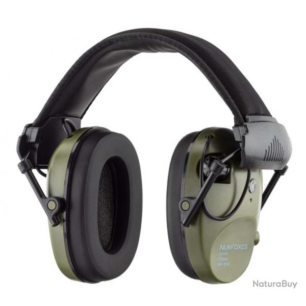 Casque antibruit lectronique NUM'AXES CAS1034 Kaki-Casque antibruit