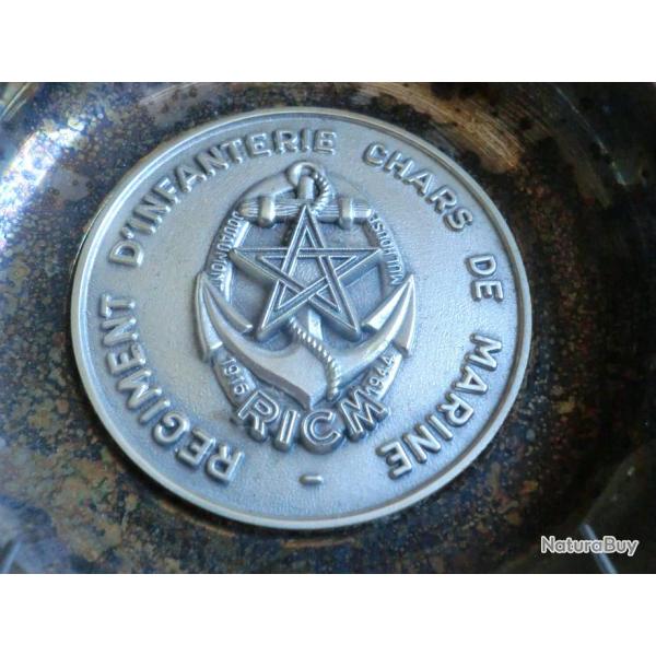 coupelle  Insigne RICM Rgiment d'Infanterie Chars de Marine