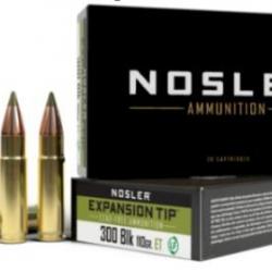 Cartouches Nosler EXPANSION TIP -300 BLK 110gr LEAD FREE