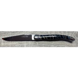 Couteau Laguiole Traditionnel 11 cm Guilloché Molaire de Mammouth