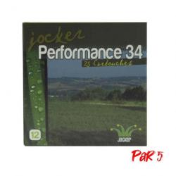 Boîte de 25 Cartouches Jocker Performance 34 BJ Cal. 12 70 16 Par 5