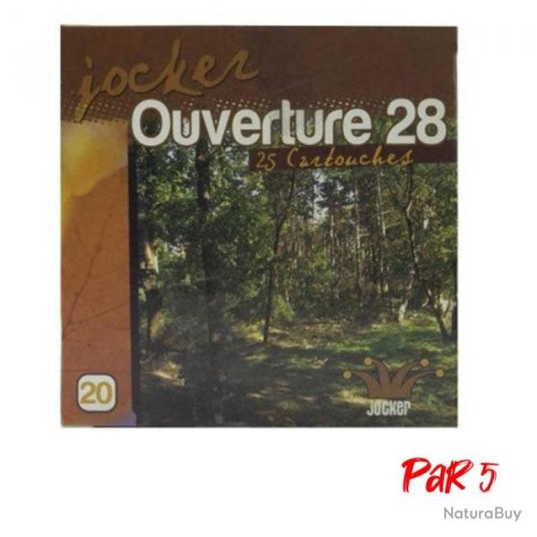 Bote de 25 Cartouches Jocker Ouverture BG Cal. 20 70 16 Par 28 gr