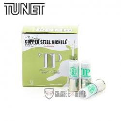 25 cartouches TUNET Tp Duo Cooper Steel Nickelé Cal 12/70 dispo en Pb N°4+6