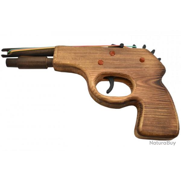 Pistolet  lastiques en bois