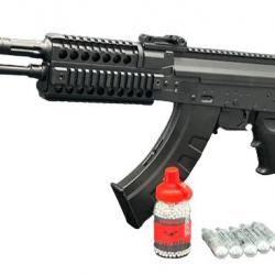 Carabine AK1 CO2 FULL AUTO BB'S 4.5mm 3 Joules + 5X capsules CO2 + 1X biberon de 1500 billes métal