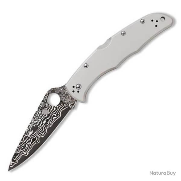 Couteau de poche Spyderco Endura 4 Titanium Damas