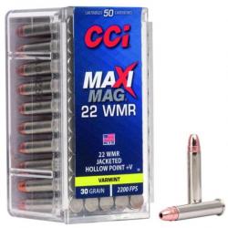 Balles CCI HP MaxiMag + V cuivree - Cal. 22 Mag - 22 MAG / Par 1
