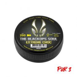 Plombs BO Manufacture The Black Ops Soul Extrem Choc - Cal. 5.5mm - Par 3