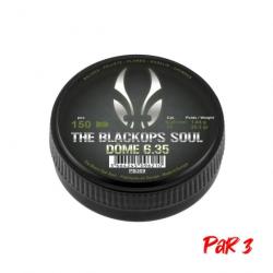 Plombs BO Manufacture The Black Ops Soul Dome - Cal. 6.35mm Par 1 - Par 3