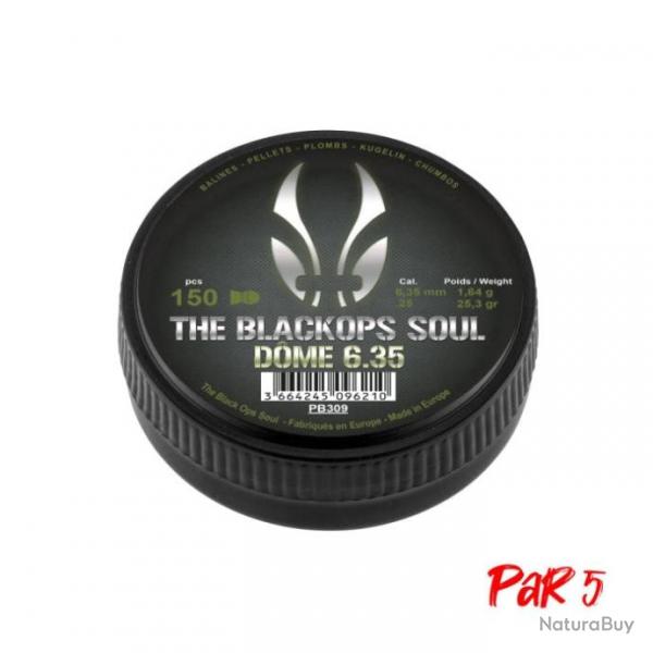 Plombs BO Manufacture The Black Ops Soul Dome - Cal. 6.35mm Par 1 - Par 5