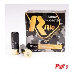 Cartouches RIO Game Load 36 BJ Cal.12 70 Par 5