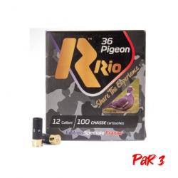 Cartouches RIO Pack Pigeon 36 BJ Cal.12 70 Par 3