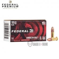 50 Munitions FEDERAL American Eagle Subsonic Cal 22Lr 45Gr