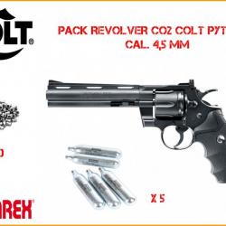 Pack Revolver à plombs Umarex Colt Python 6", diabolo, bb's 