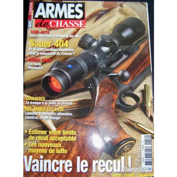 REVUE "ARMES DE CHASSE" EDITIONS LARIVIERE N58 juillet-aot-septembre-2015- 114 pages - 27x30 cm