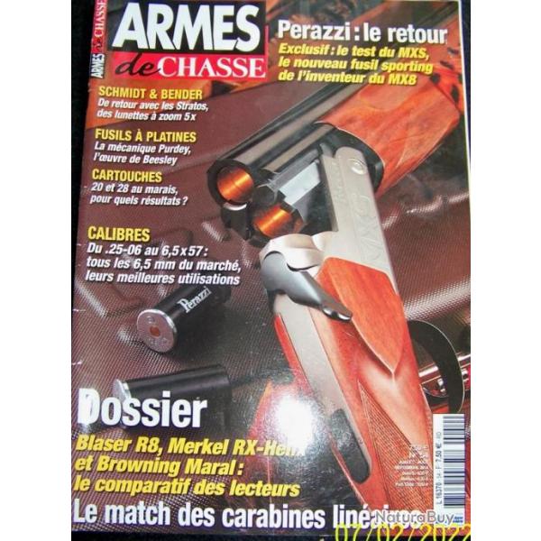 REVUE "ARMES DE CHASSE" EDITIONS LARIVIERE N54 juillet-aot-septembre-2014- 114 pages - 27x30 cm