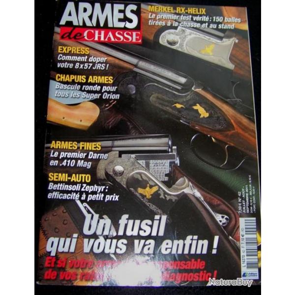 REVUE "ARMES DE CHASSE" EDITIONS LARIVIERE N42 juillet-aot-septembre-2011- 114 pages - 27x30 cm