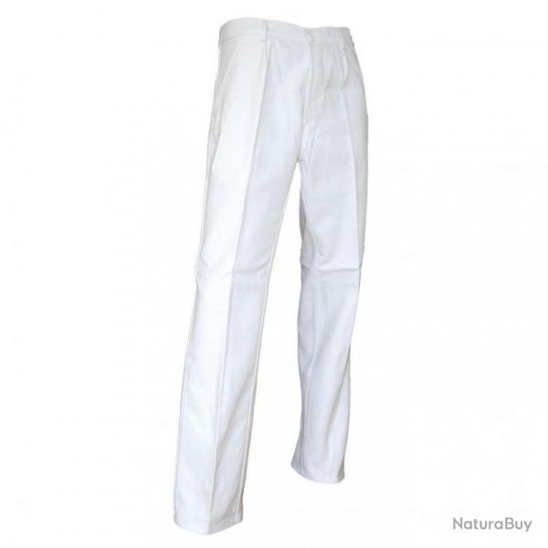 Pantalon de travail bleu Bugatti ou blanc LMA CLOU / PINCEAU Blanc 52