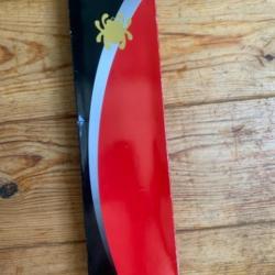 Lot boîtes vides couteaux, autocollants