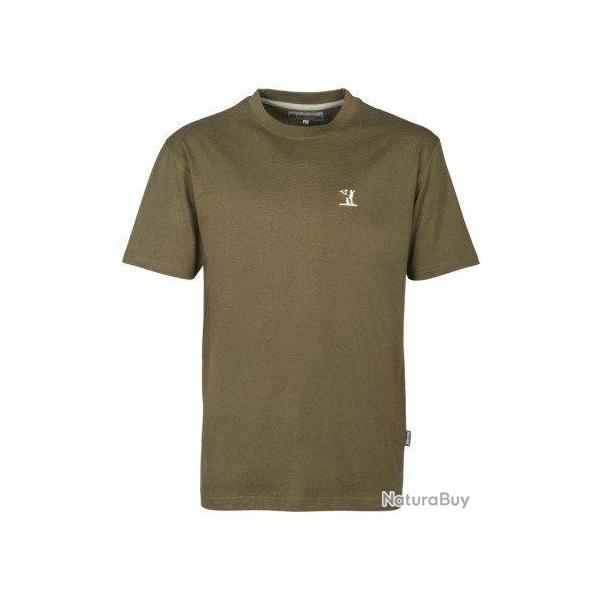 Tee shirt uni brod Kaki PERCUSSION
