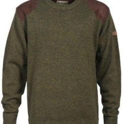 Pull de chasse col rond brodé Percussion