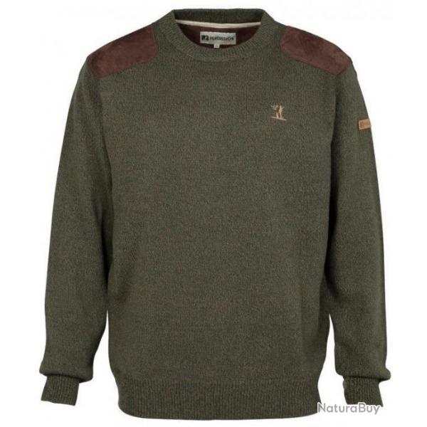 Pull de chasse col rond brod Percussion