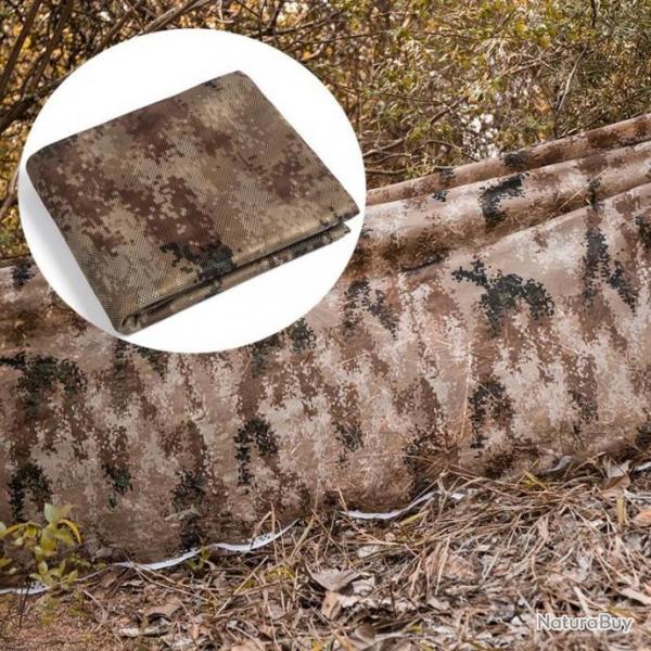 Filet de camouflage Ombrage en Maille de 1.5*3m Style sable Idal pour se fondre dans un cadre
